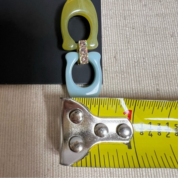 Coach Signature C Link Drop Earrings NWT - Picture 8 of 8